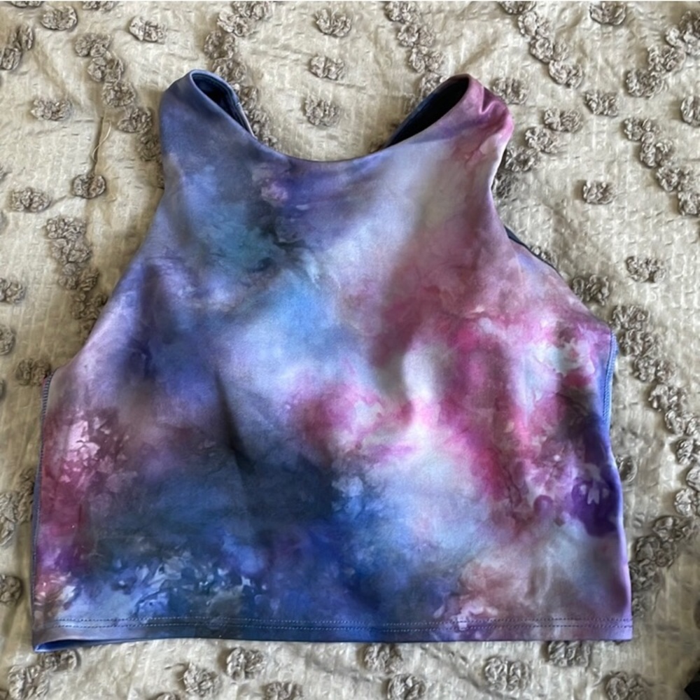 ATHLETA conscious tie dye crop top XS